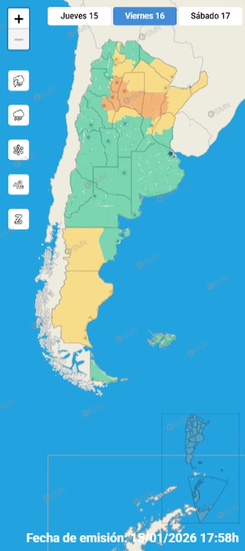 Las alertas de nivel amarillo