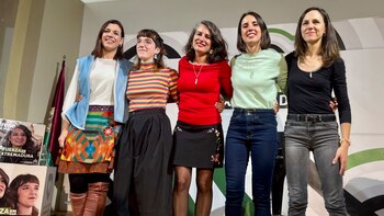 Belarra, Irene Montero y Maíllo