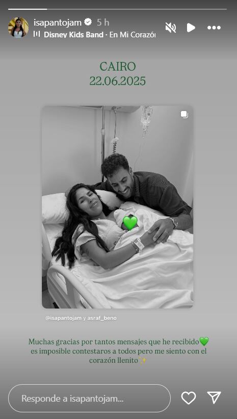 Isa Pantoja, hija peruana de Isabel Pantoja, dio a luz a su segundo hijo en ausencia de la cantante. (Instagram)