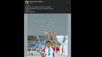 Eriberto Gutierrez Robles: el medallista