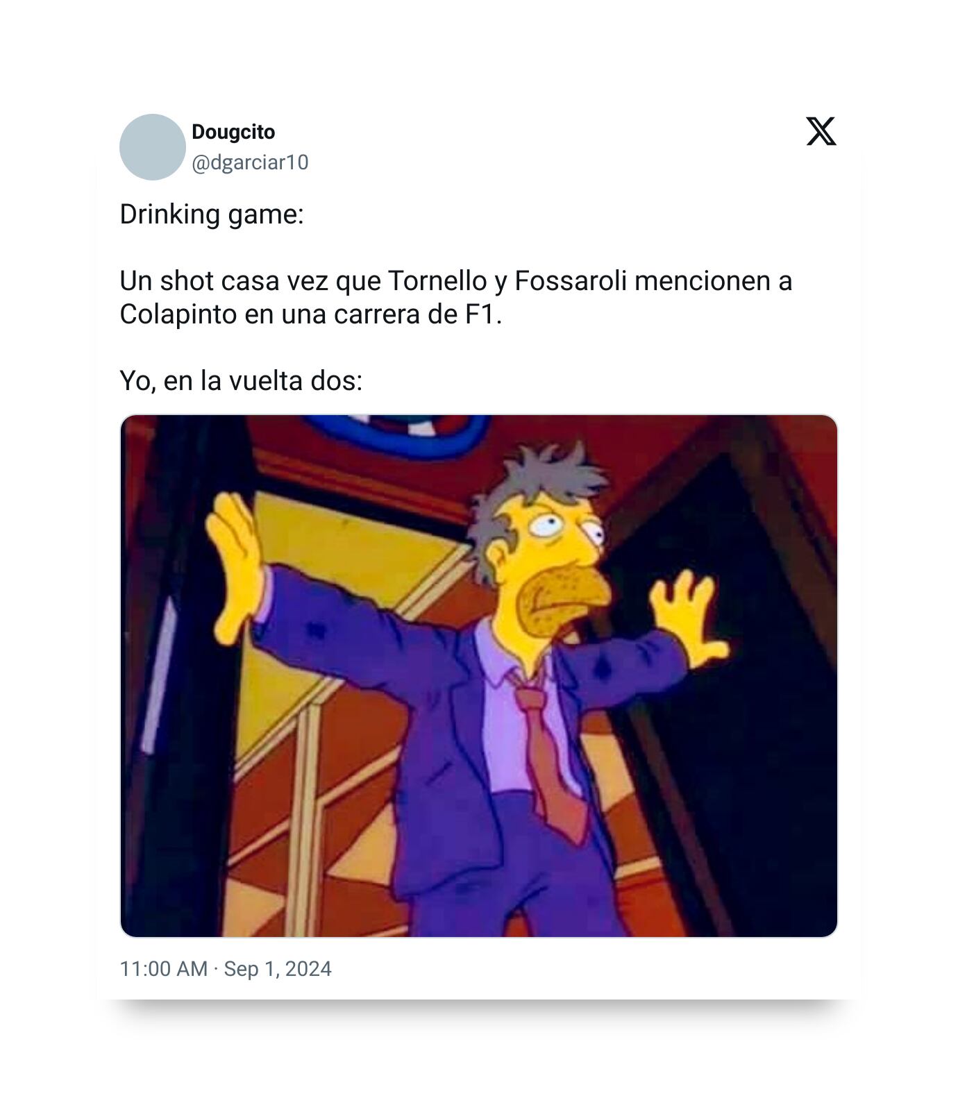 memes de la primera carrera de Franco Colapinto en la F1