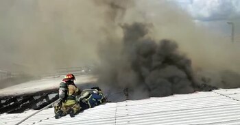 Las llamas duraron cerca de