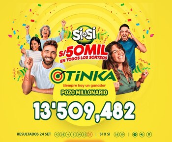 Captura: La Tinka 24 de