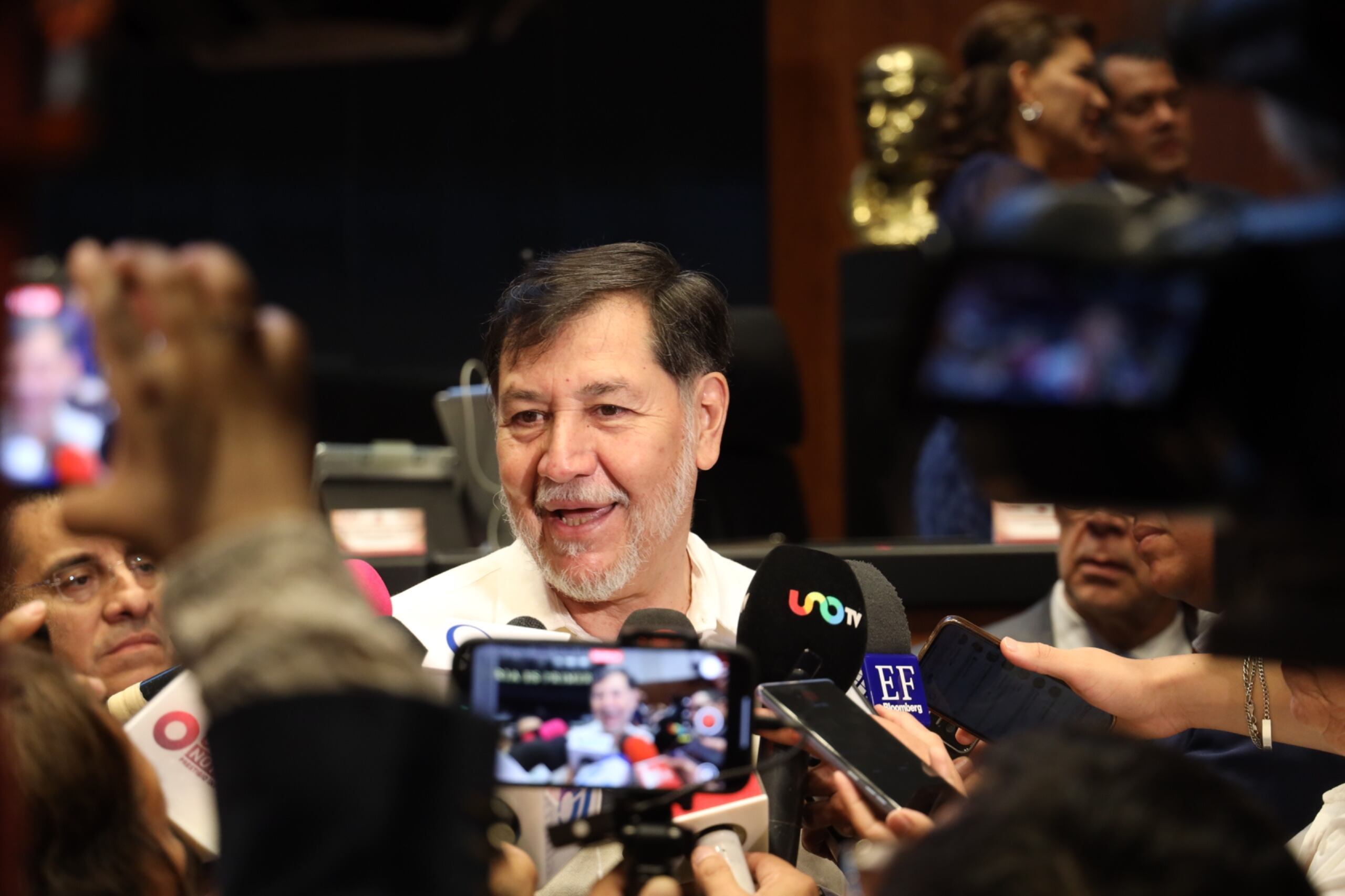 El senador Fernández Noroña se quejó de ser blanco de ataques del PAN.FOTO: Archivo