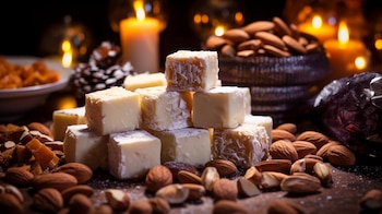 Turrones, chocolates, almendras.... Pero la