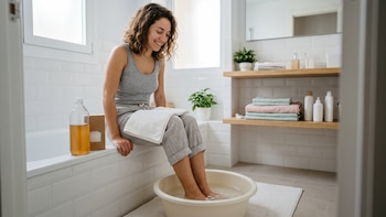 Baño de pies con sal y vinagre: la solución natural para suavizar piel áspera y eliminar callosidades