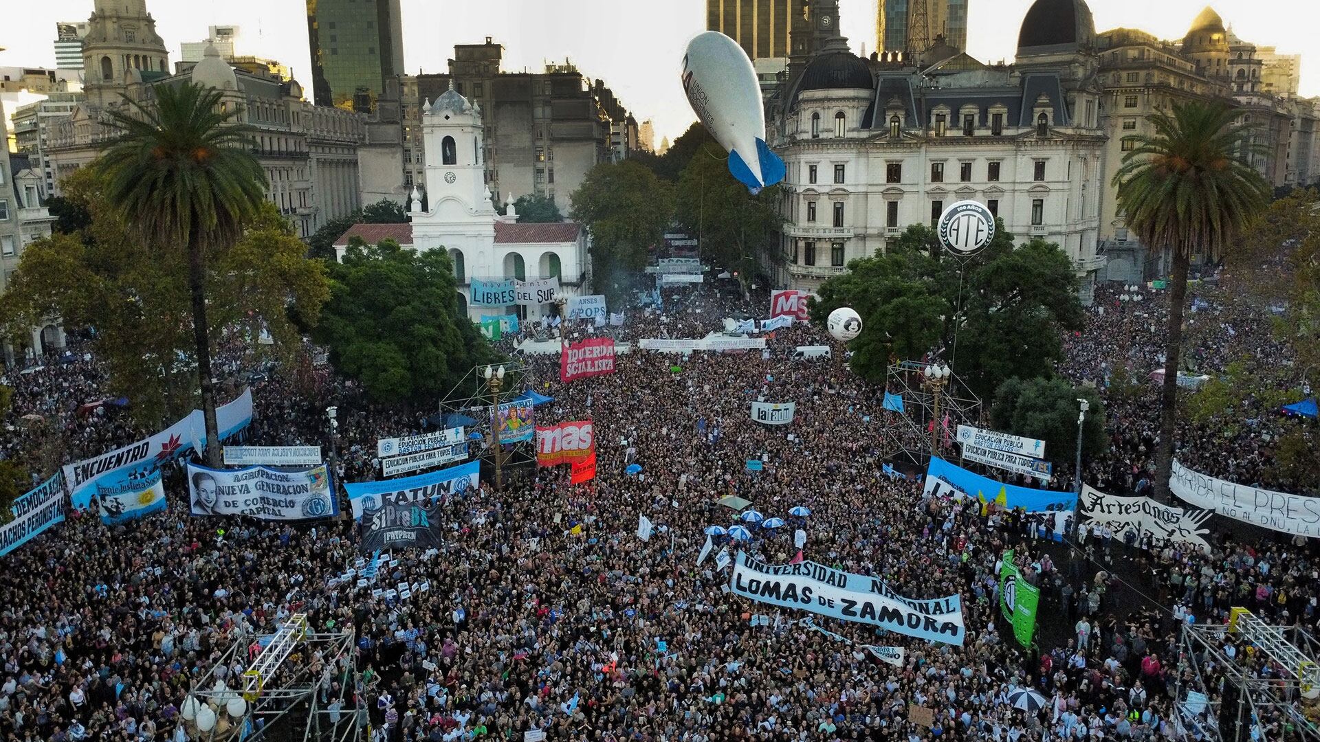 La marcha federal universitaria del año pasado