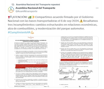 Transportadores destacaron los puntos incumplidos