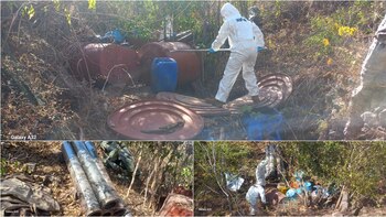 Este laboratorio clandestino se halló