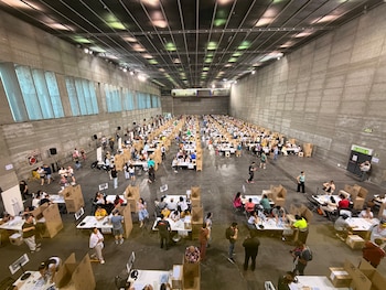 Pessoas que votaram nas eleições colombianas