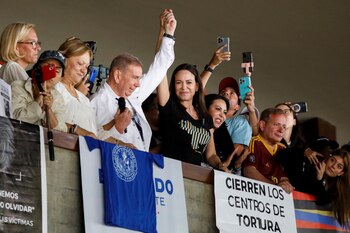 Edmundo Gonzalez y Maria Corina