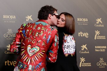 Macarena Gómez y su marido