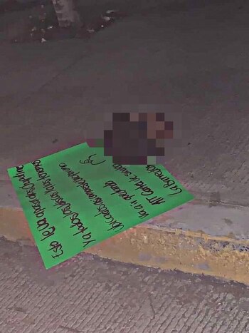 Los restos humanos estaban acompañados