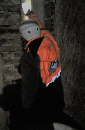 Martín Barbuto en pleno trabajo