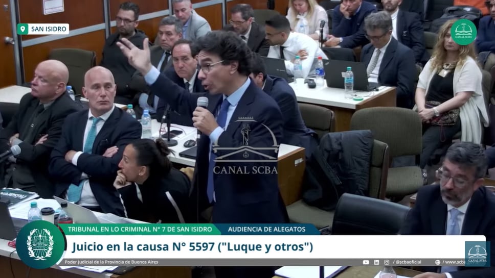 Vadim Mischanchuk, abogado de Agustina Cosachov, en su alegato
