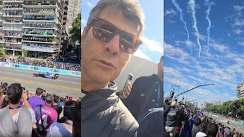 Mario Pergolini también vibró con Franco Colapinto en Palermo