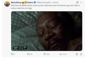 Hinchas azules, entre memes y resignación, despiden otro torneo sin gloria - crédito @Matchaday09/X