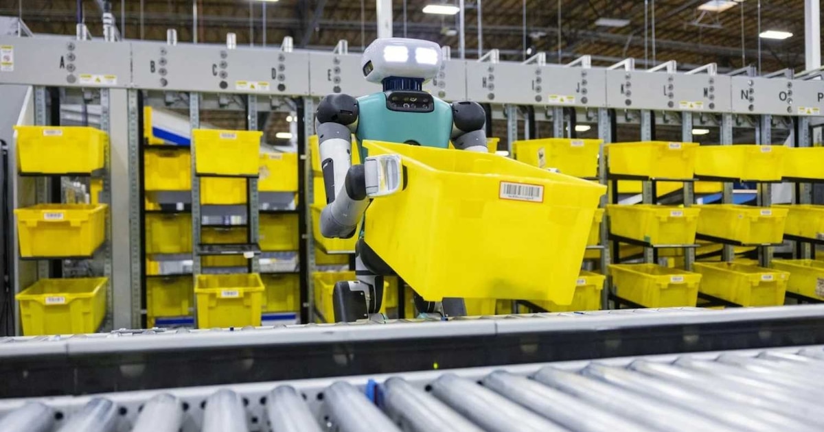 Amazon superó el millón de robots en sus depósitos y no dejó de contratar personas