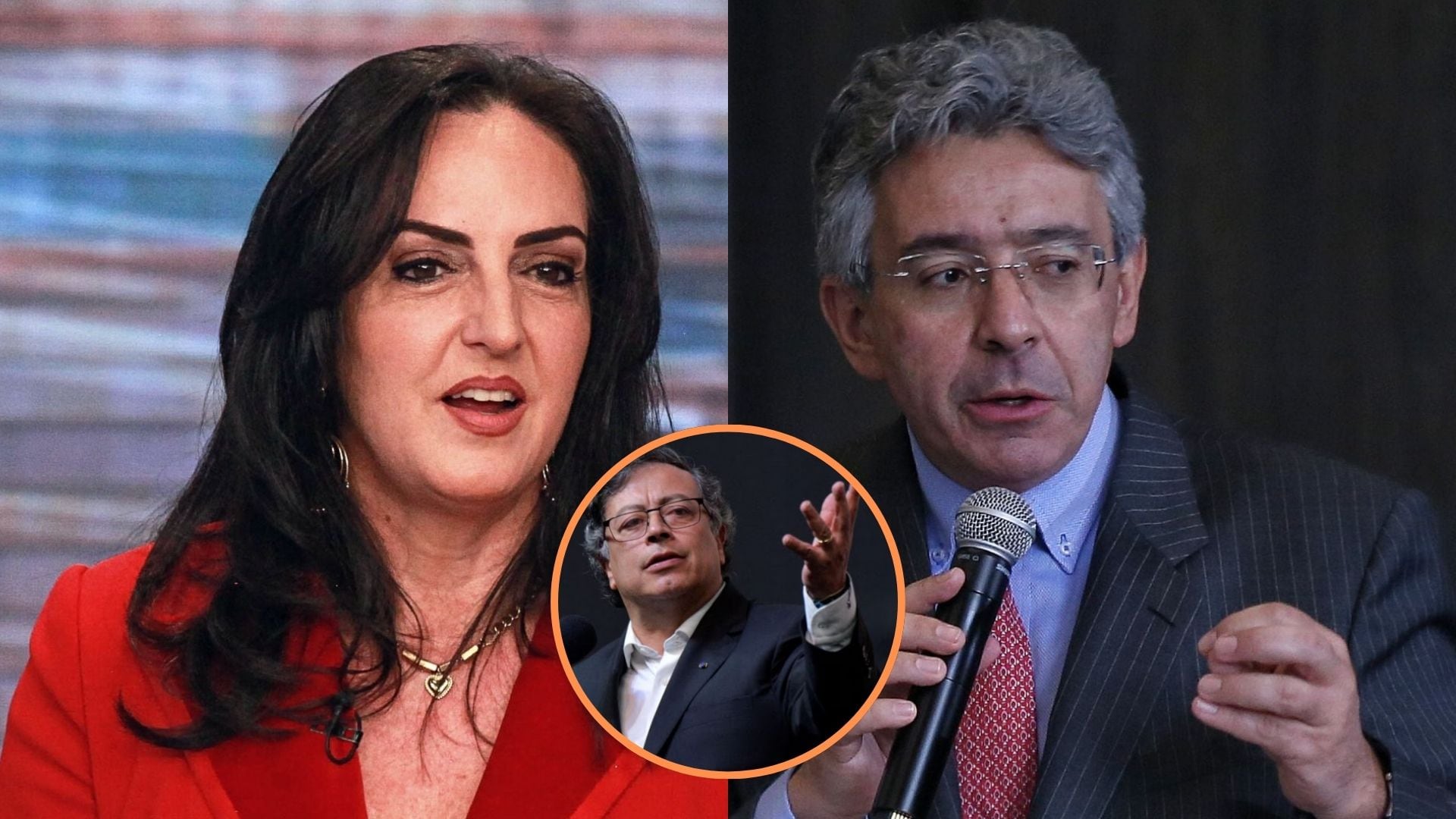 María Fernanda Cabal y Enrique Gómez arremetieron contra Gustavo Petro por polémica del Pollo Carvajal - crédito Montaje Infobae