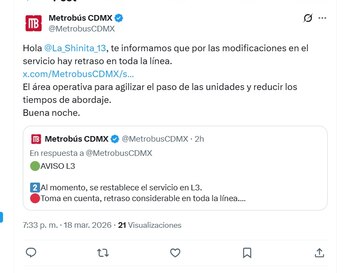 (X/ @MetrobusCDMX)