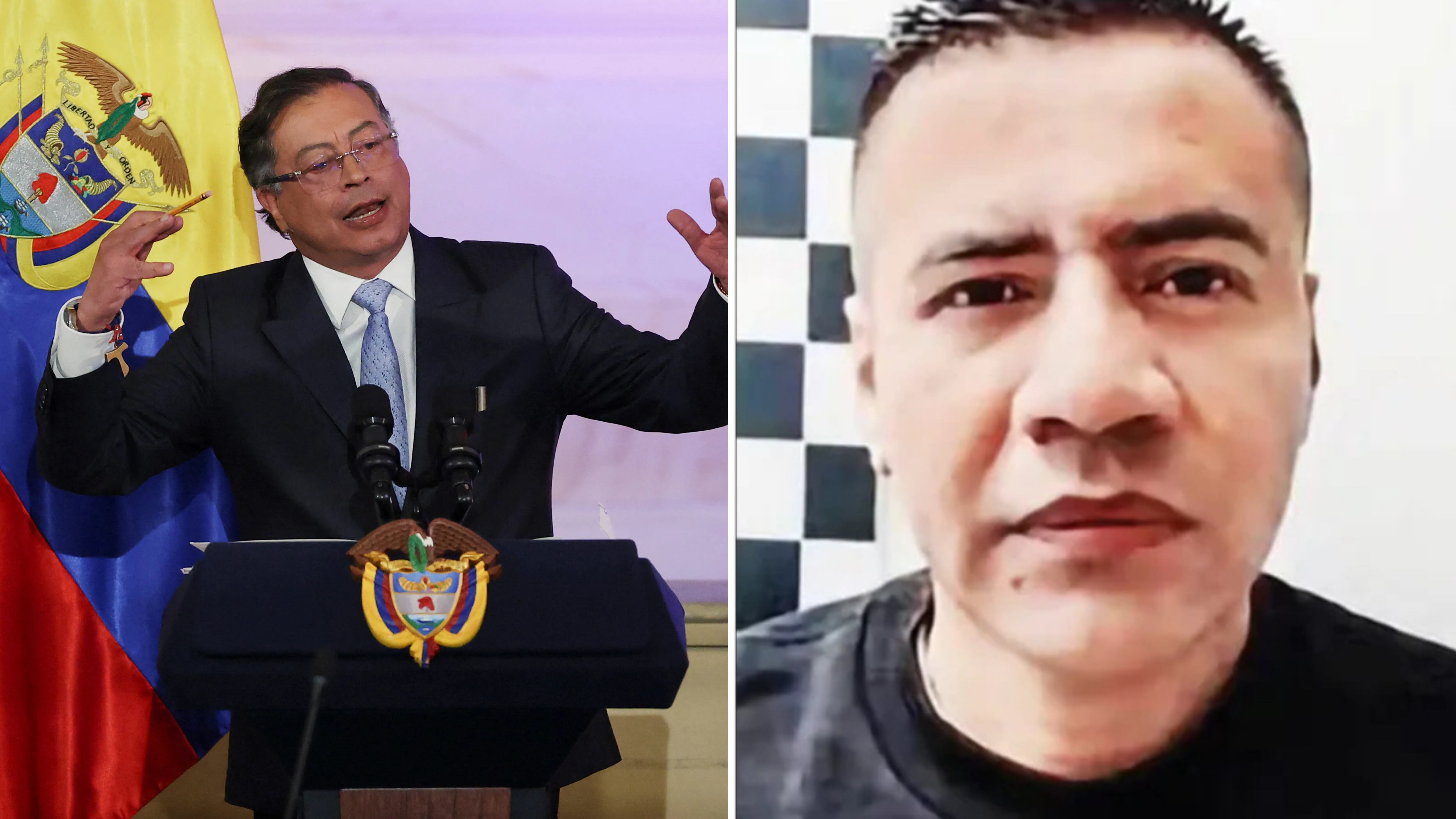 Alias Pipe Tuluá, líder de la banda criminal La Inmaculada, busca abrir una mesa de diálogo con el Gobierno mientras su extradición a Estados Unidos sigue pendiente de la firma del presidente Gustavo Petro - crédito red social X y Presidencia