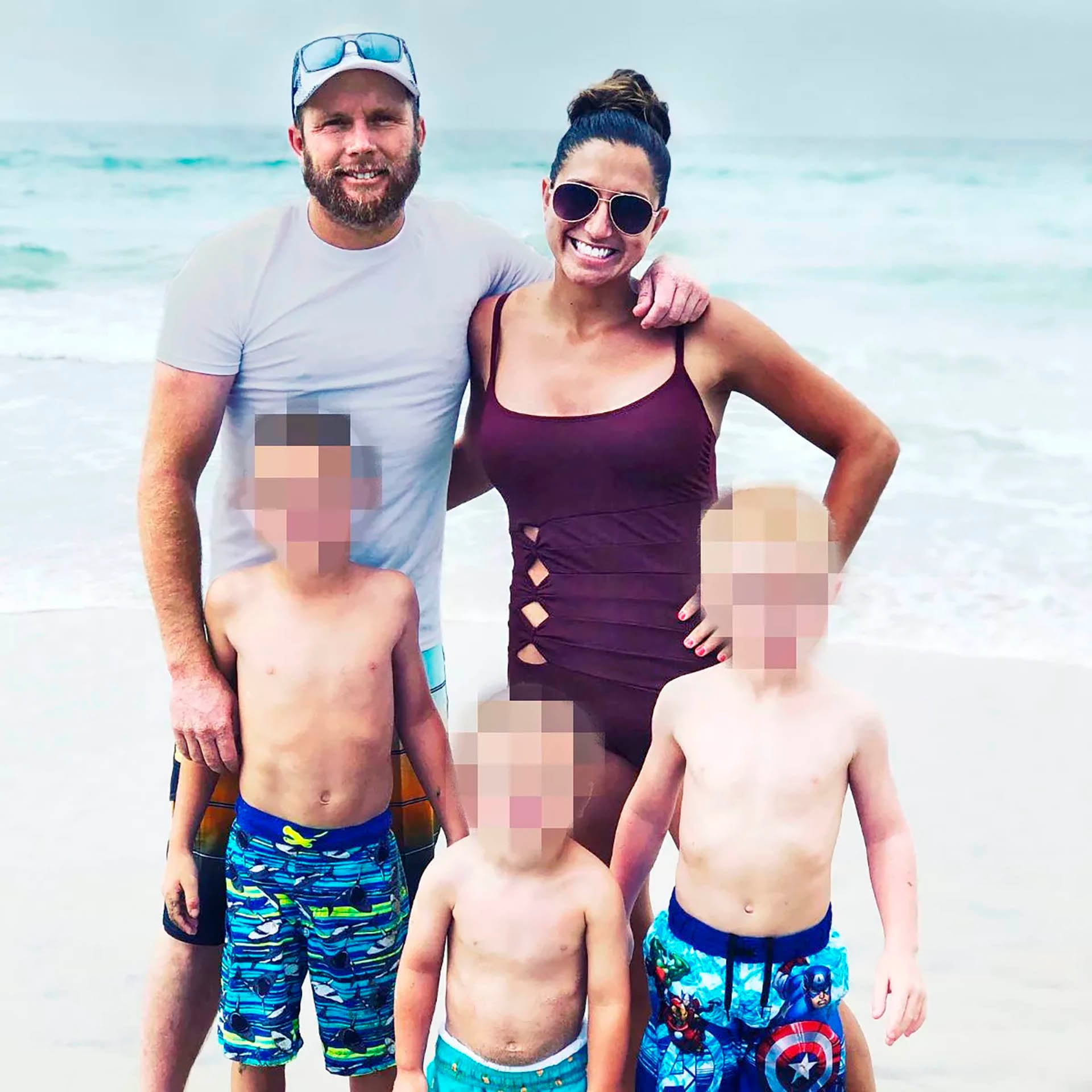 Kouri Richins con su espero e hijos