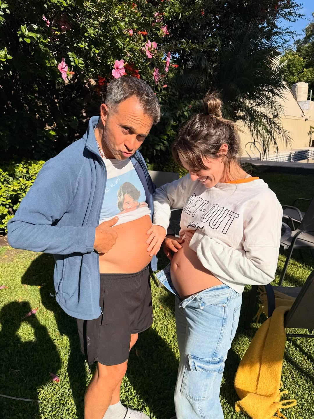 La alegría de Mica y Sergio Lapegüe: pancitas, antojos y un nuevo capítulo familiar