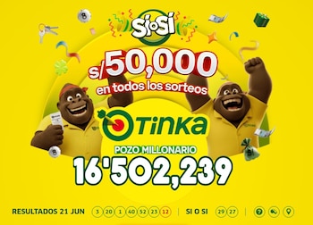 La Tinka 21/06/2026: estos son los números ganadores del sorteo de hoy. América TV.