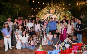 En la tradicional foto que