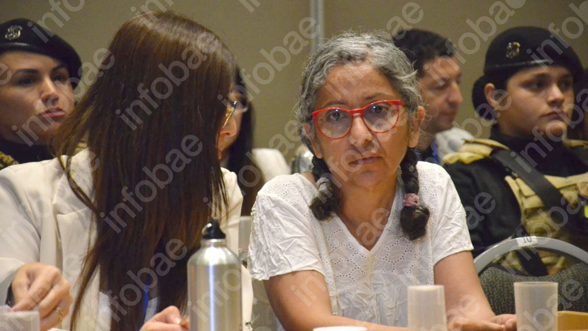 Marcela Acuña durante una de las audiencias (Edgardo Aguirre)