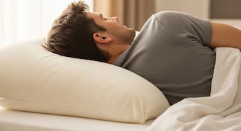 Una almohada que mantiene la