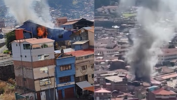 Alarma en Cusco por incendio en la estación San Pedro: humo negro preocupó a vecinos y turistas de la zona