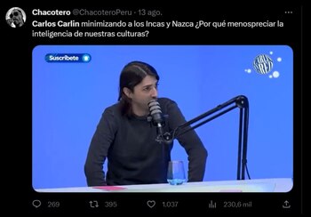 Usuarios criticaron a Carlos Carlín.