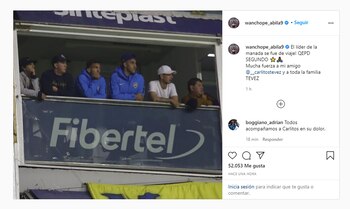 El mensaje de apoyo del