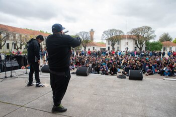 También hubo un espectáculo para
