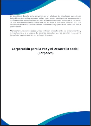 Testimonios recogidos por Corpades evidenciaron