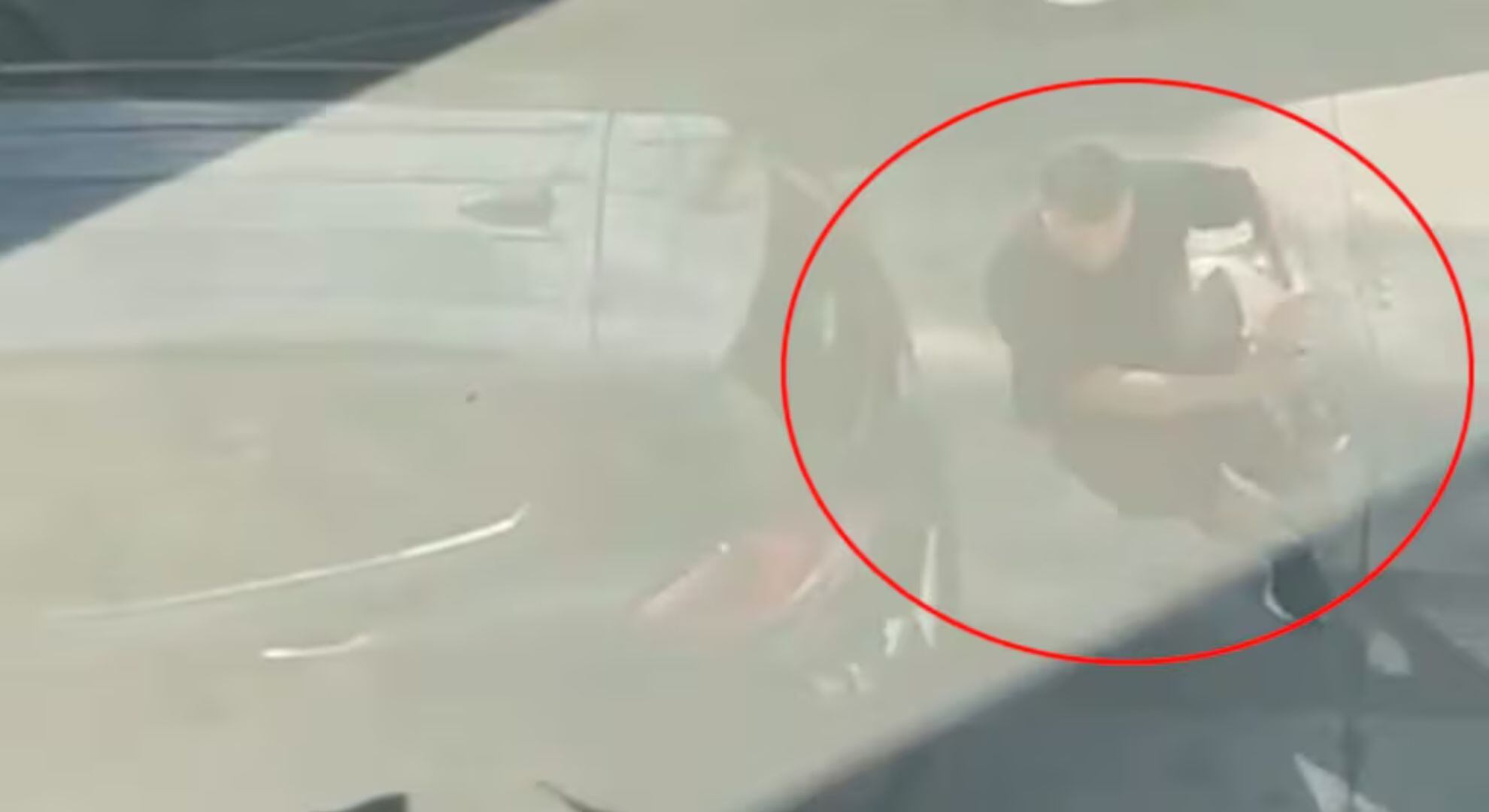 Días atrás había sido captado en video, mientras robaba un auto (Gentileza: El Doce.tv)