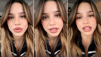 Emilia Mernes cuando habló sobre