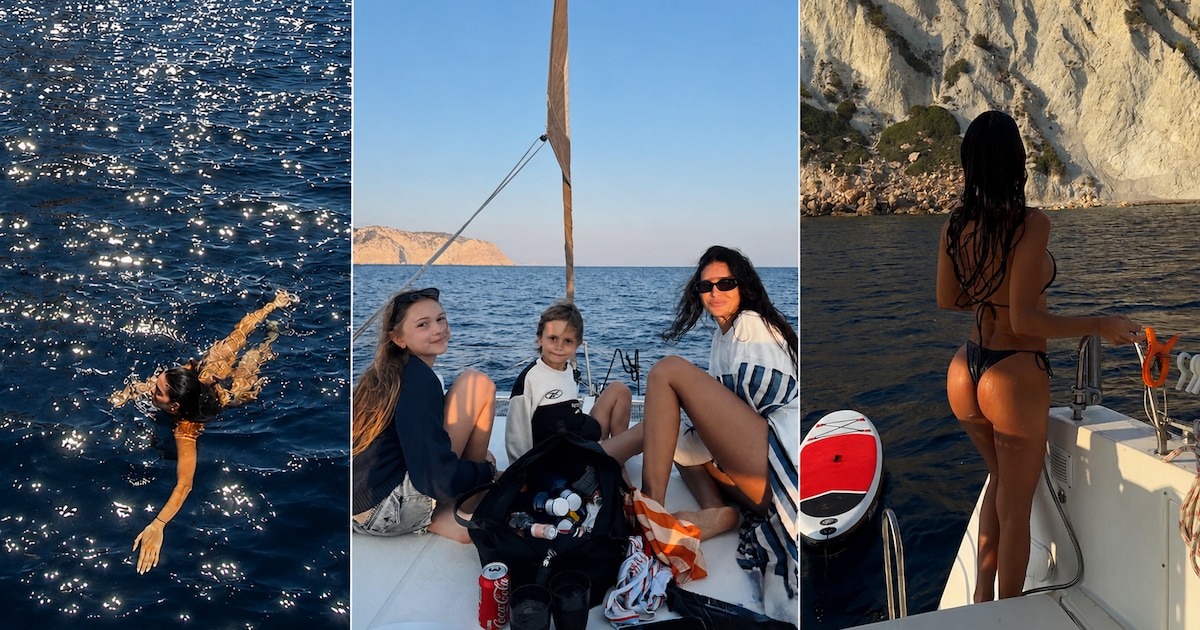 Zaira Nara disfruta de un descanso en Ibiza junto a sus hijos