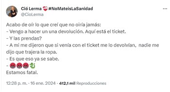 La mujer pretendía cambiar unas