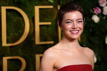 Emma Stone attends the 82nd