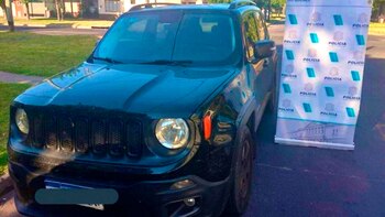 La camioneta robada por el