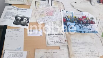 Parte de los documentos encontrados