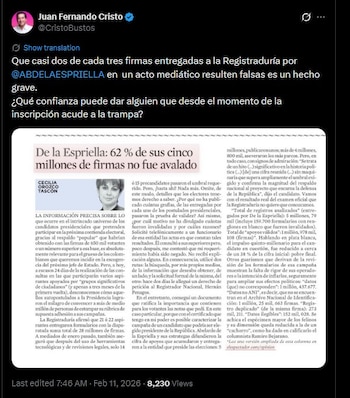 Juan fernando Cristo cuestión la