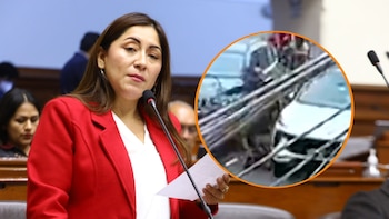 Difunden video del choque entre Kelly Portalatino y un ciclista en Lima