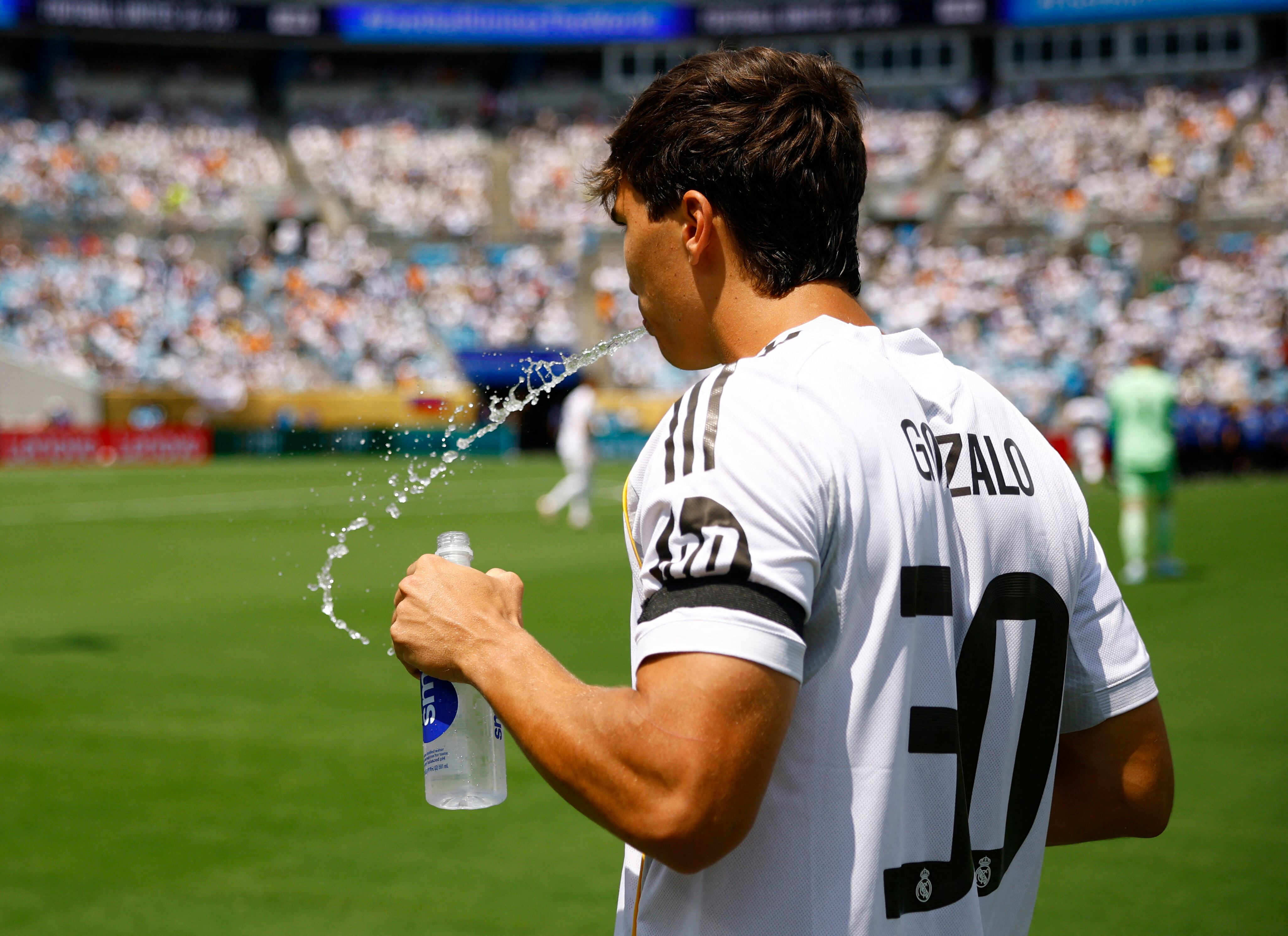Gonzalo García en el encuentro frente a Pachuca (Reuters/Susana Vera)