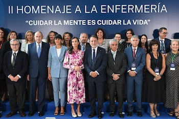 La reina Letizia en el II Homenaje a la Enfermería (Europa Press)