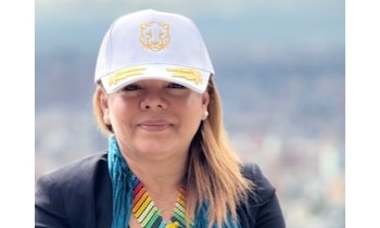 Mary Luz Herrán, exesposa de Petro, celebró la entrega de su visa, que tiene una temporalidad de seis meses - crédito @MaryLuzHerran/X