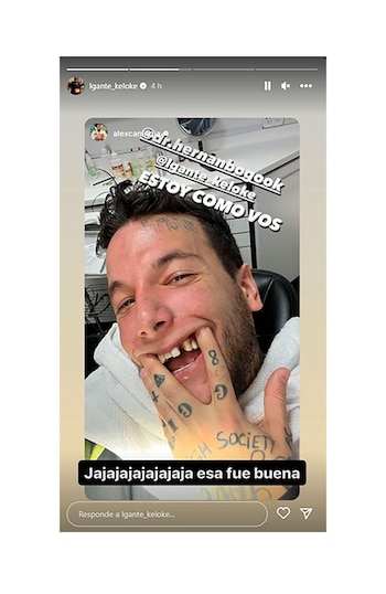 Aunque L-Gante se lo tomó