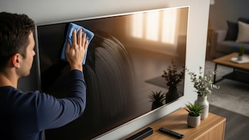 El método correcto para limpiar la pantalla del televisor sin dañarla